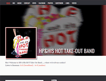 Tablet Screenshot of hottakeoutband.com